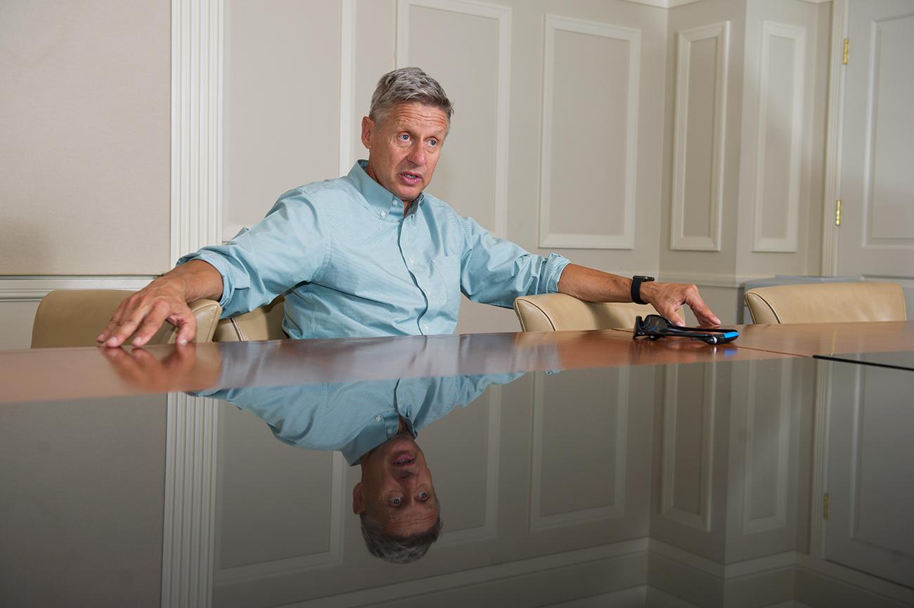 Gary Johnson Feeling The Bern