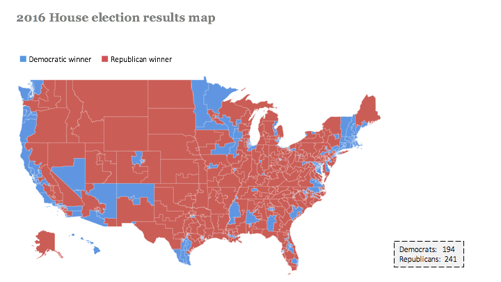 2016 House Election Results Map
