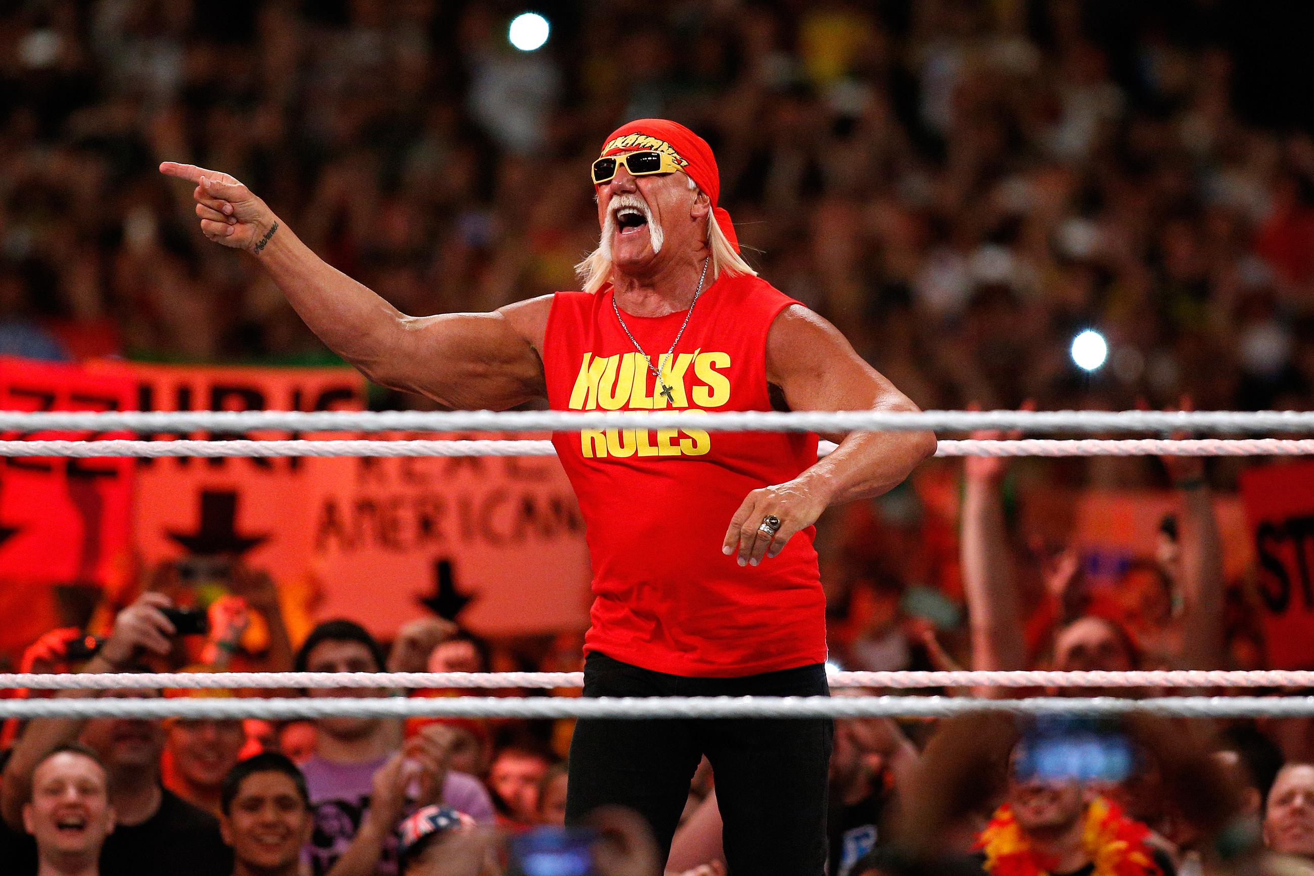 Hulk Hogan at Wrestlemania XXX in New Orleans in 2014. 
