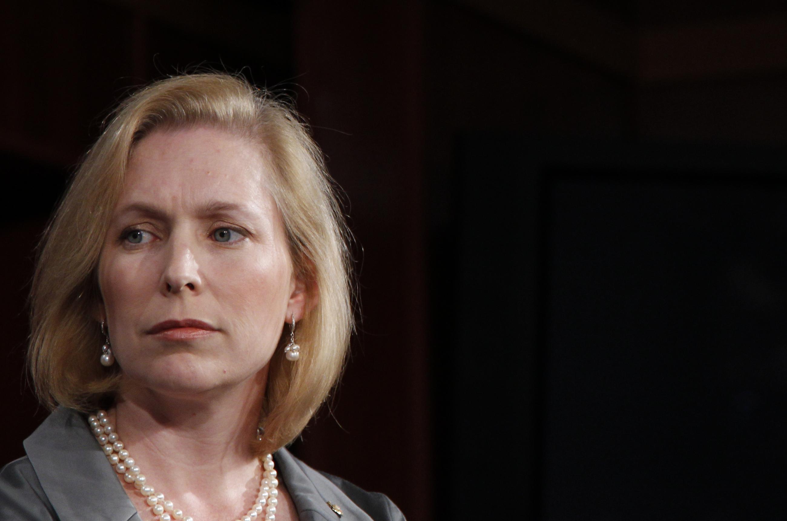 Sen. Kirsten E. Gillibrand, D-NY., during a news conference on Capitol Hill in Washington,Tuesday, June 22, 2010. (AP Photo/Pablo Martinez Monsivais)