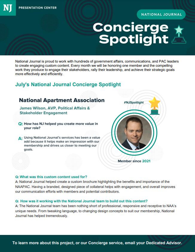 Concierge Member Spotlight: NAAPAC 2022 Marketing Brochure
