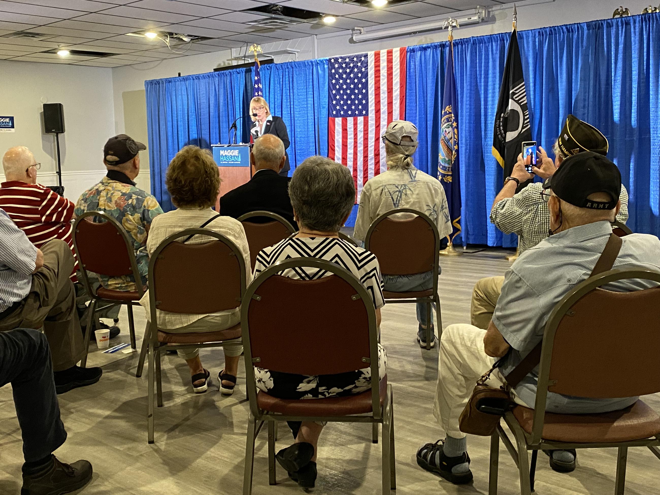 New Hampshire Senate candidates make their pitch to veterans