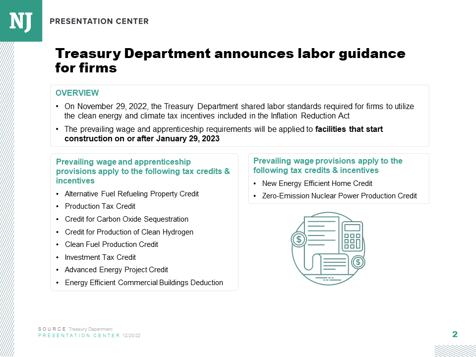 Inflation Reduction Act labor guidance