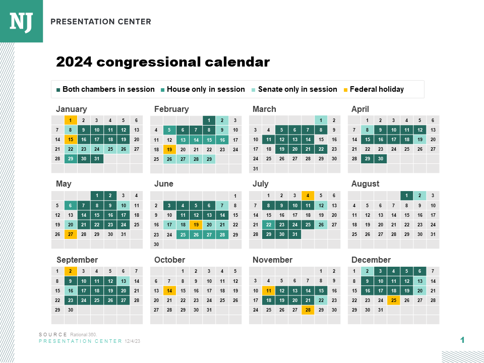 2024 congressional calendar