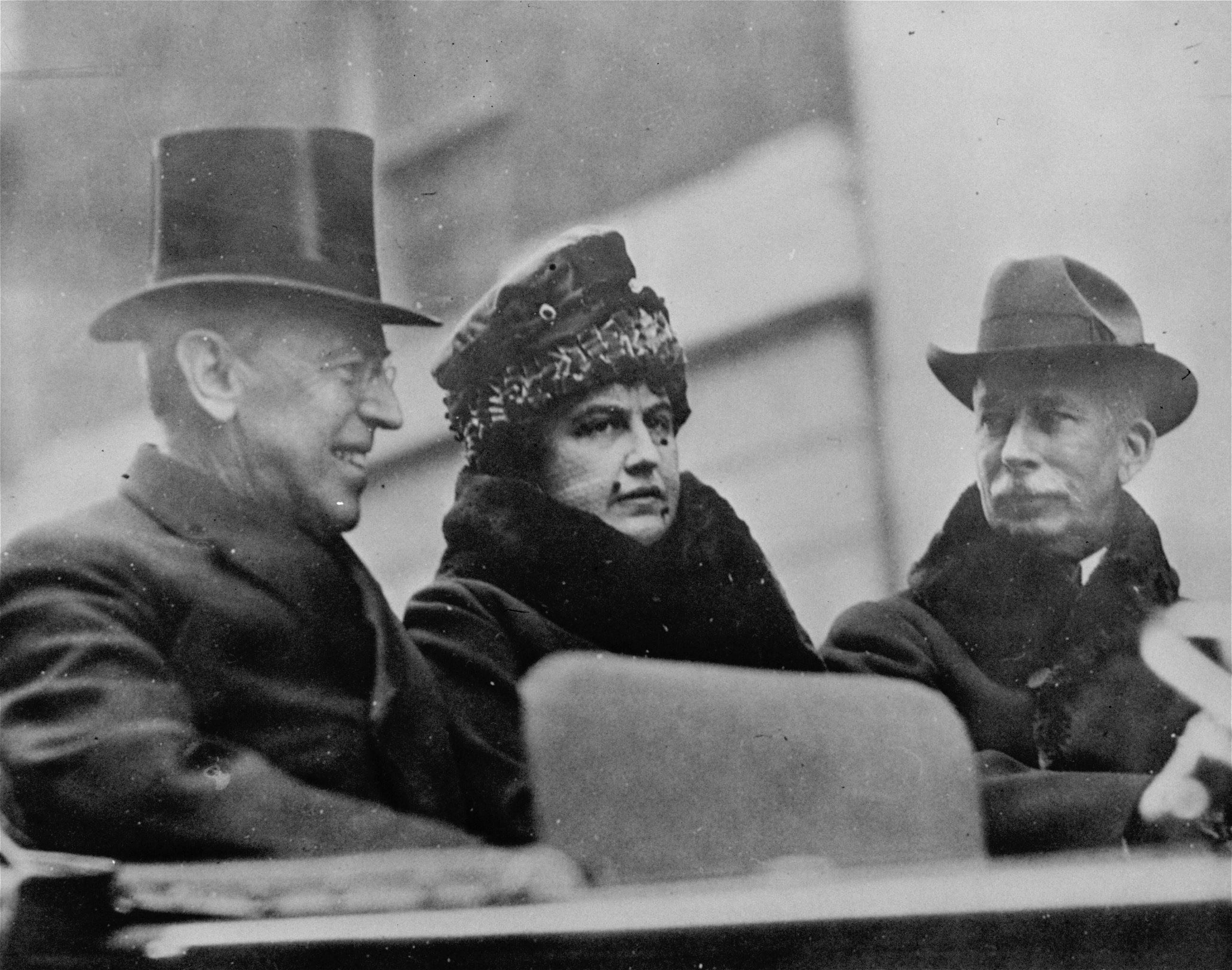 President Woodrow Wilson and first lady Edith Wilson in 1918 (AP Photo)