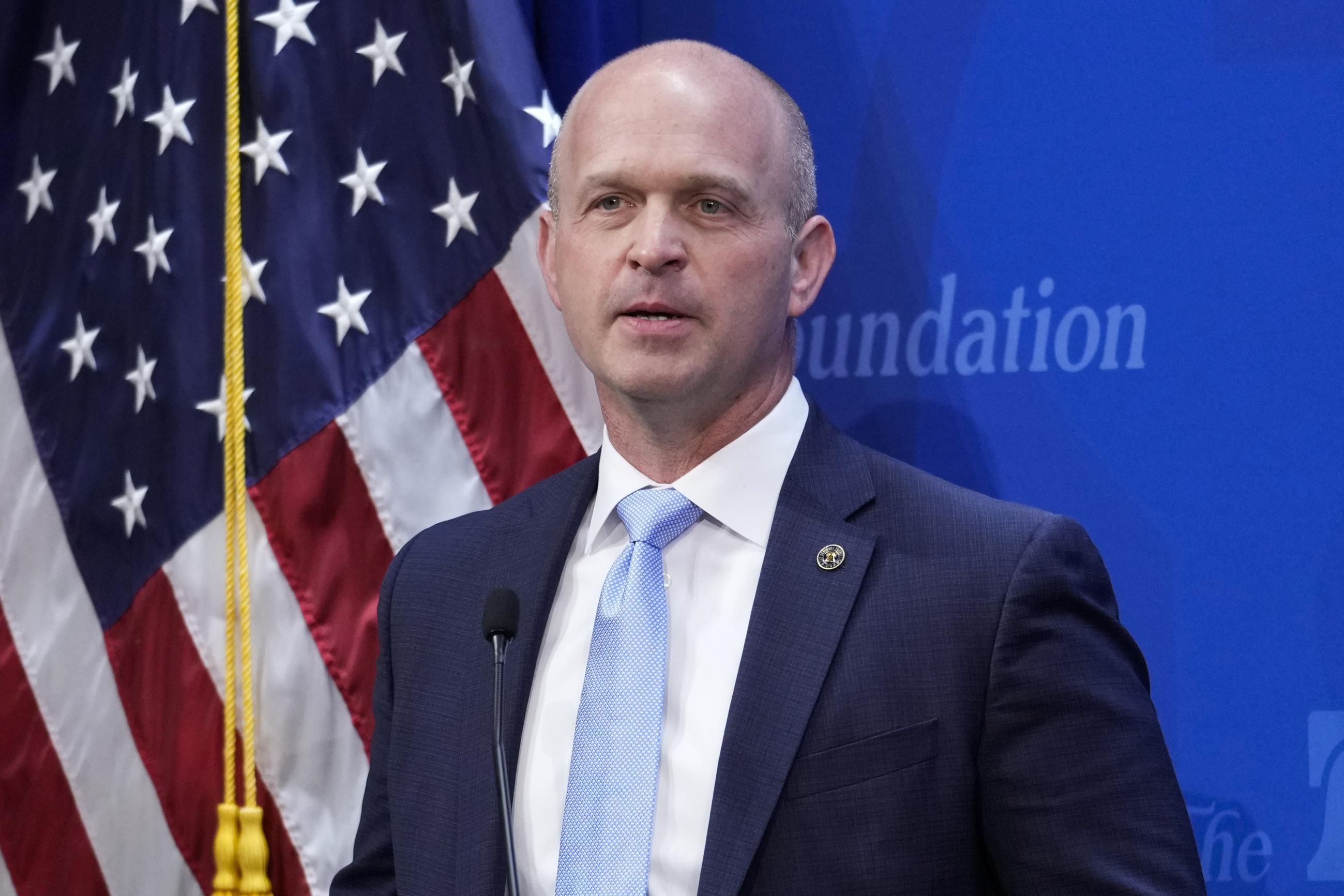Heritage Foundation President Kevin Roberts (AP Photo/J. Scott Applewhite)