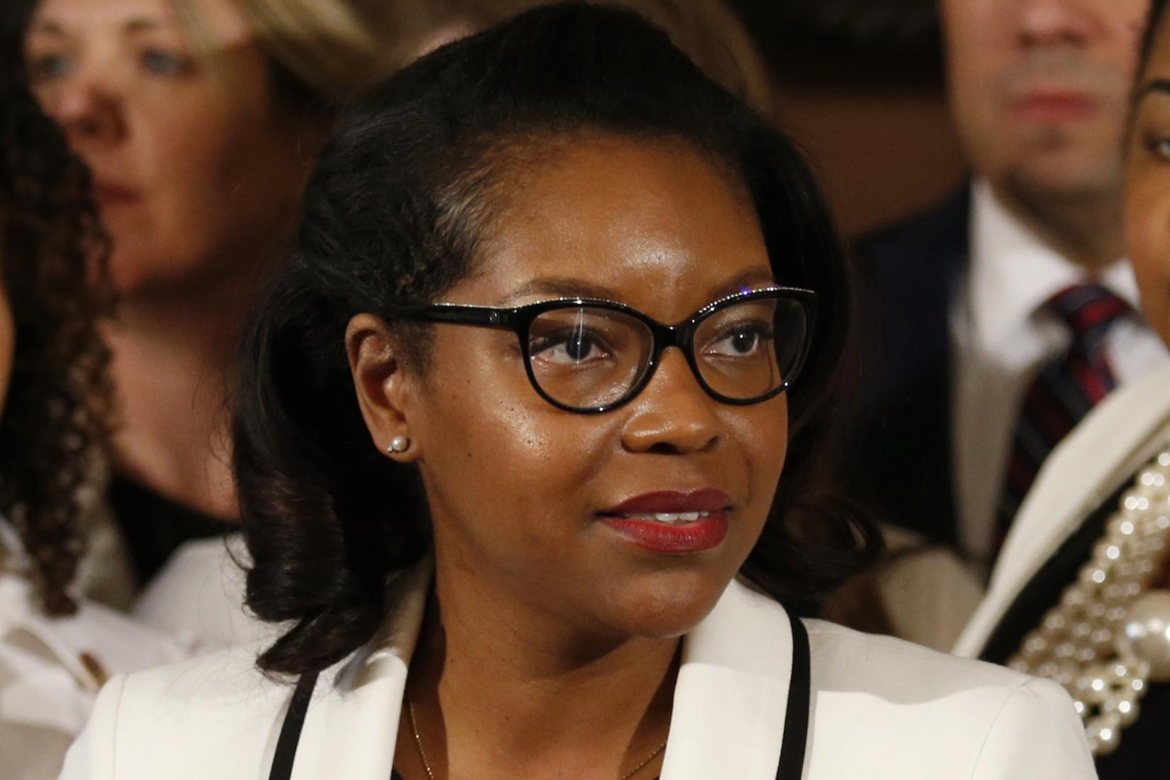 Rep. Emilia Sykes, March 5, 2019. (AP Photo/Paul Vernon, File)
