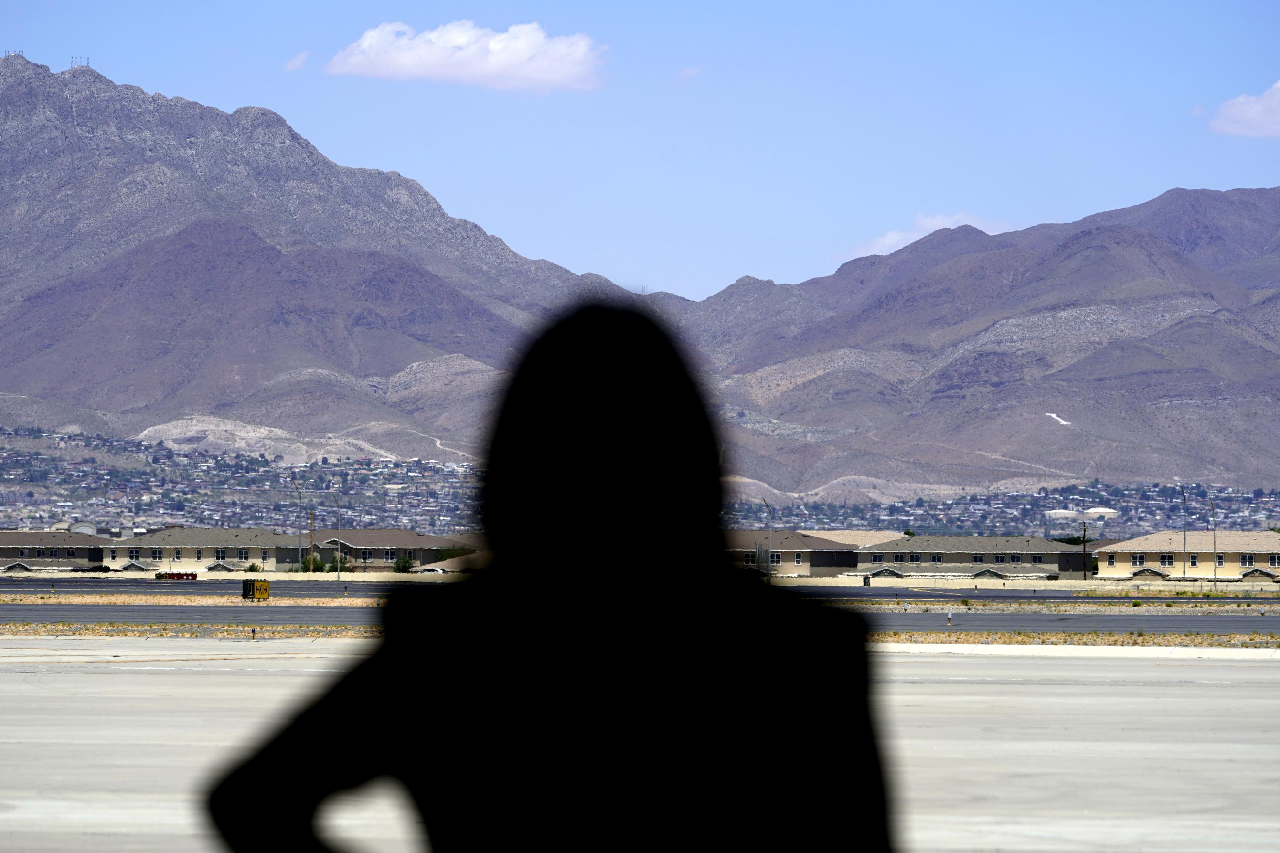 Vice President Kamala Harris at  a news conference after her tour of the U.S. Customs and Border Protection Central Processing Center in El Paso, Texas, in 2021 (AP Photo/Jacquelyn Martin, File)