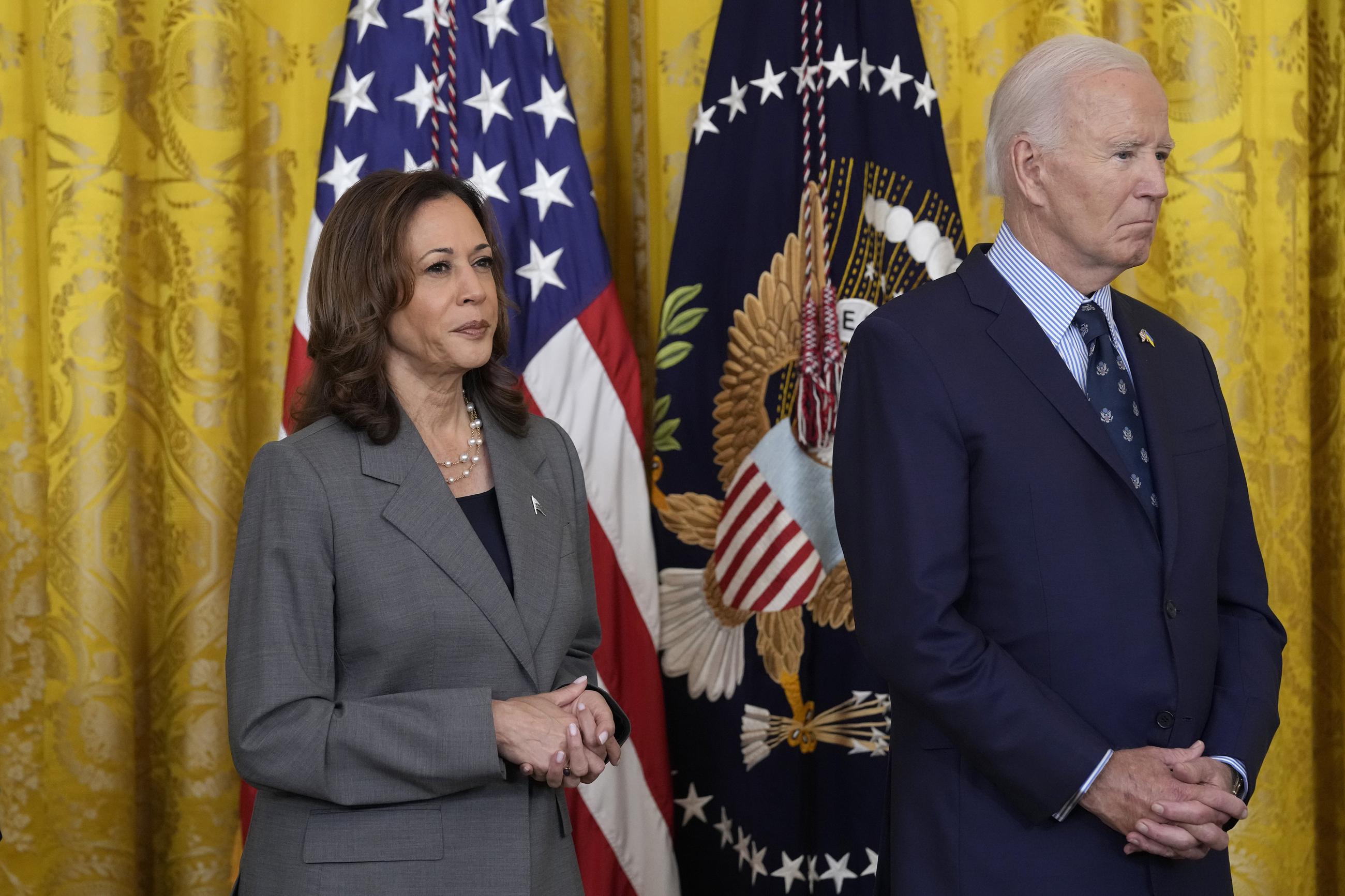 President Biden and Vice President Kamala Harris at the White House on Sept. 26 (AP Photo/Susan Walsh)
