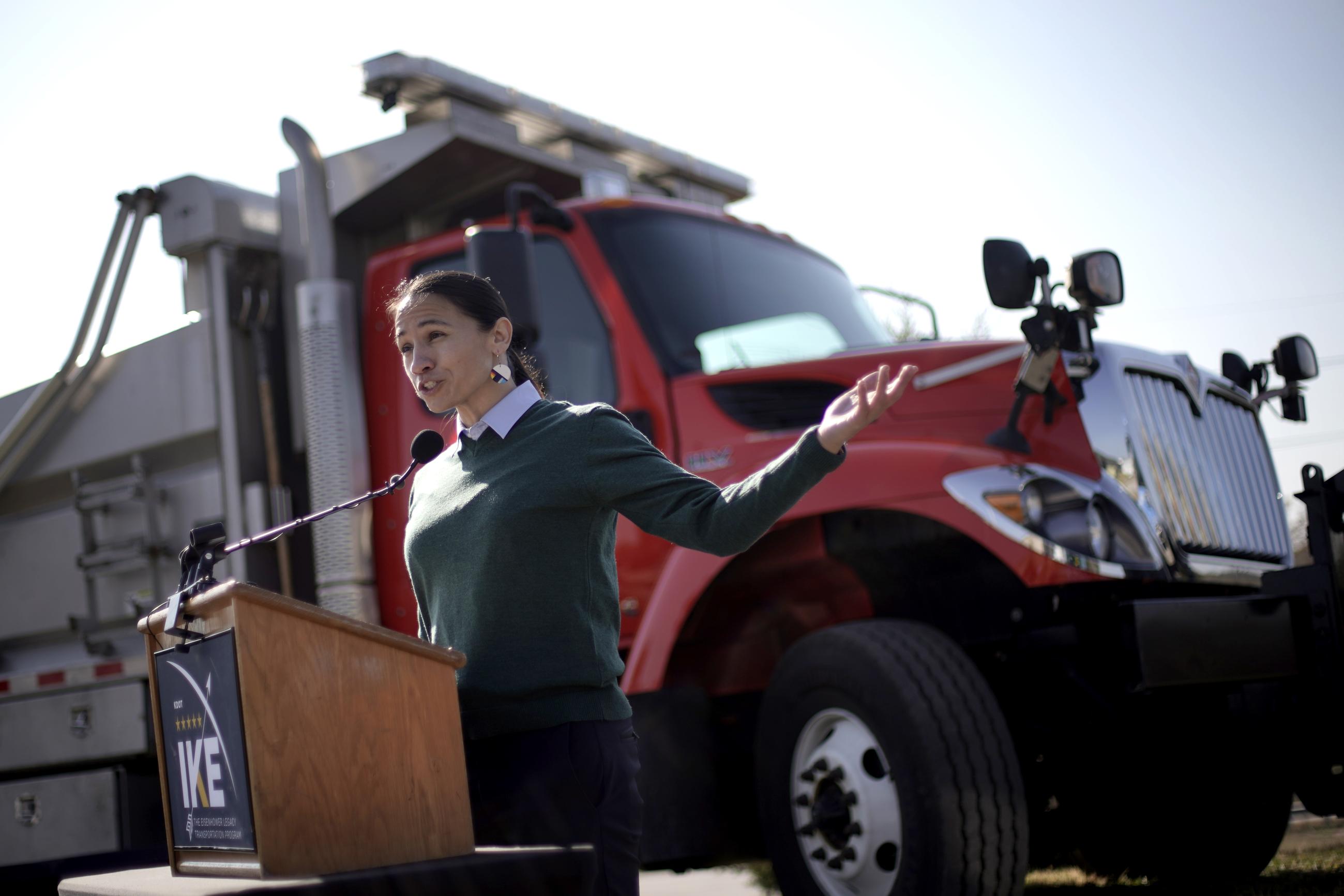 Rep. Sharice Davids (AP Photo/Charlie Riedel)