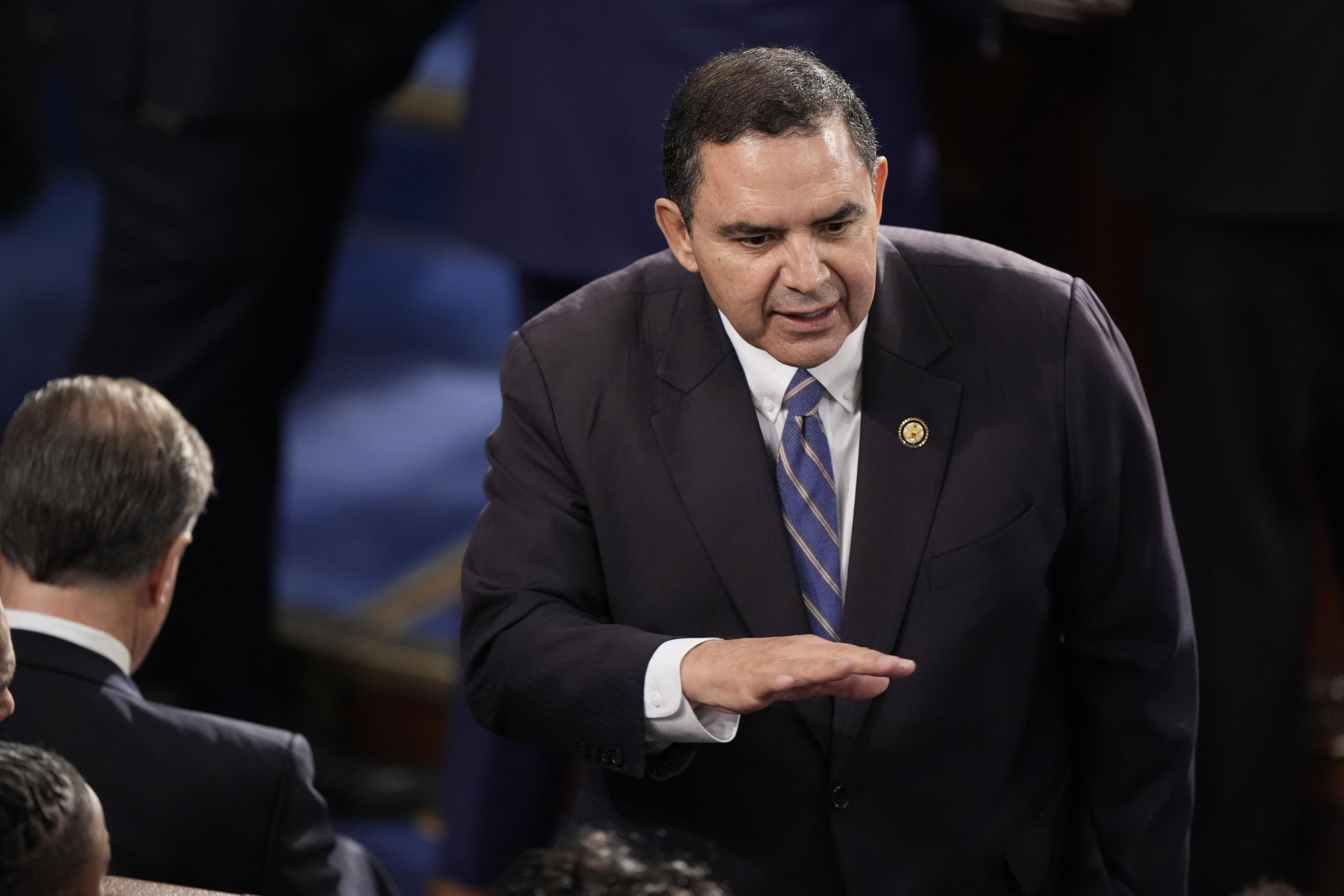 Rep. Henry Cuellar, D-Texas, is pictured as the House of Representatives meets to elect a speaker and convene the new 119th Congress at the Capitol in Washington, Friday, Jan. 3, 2025. (AP Photo/Mark Schiefelbein)
