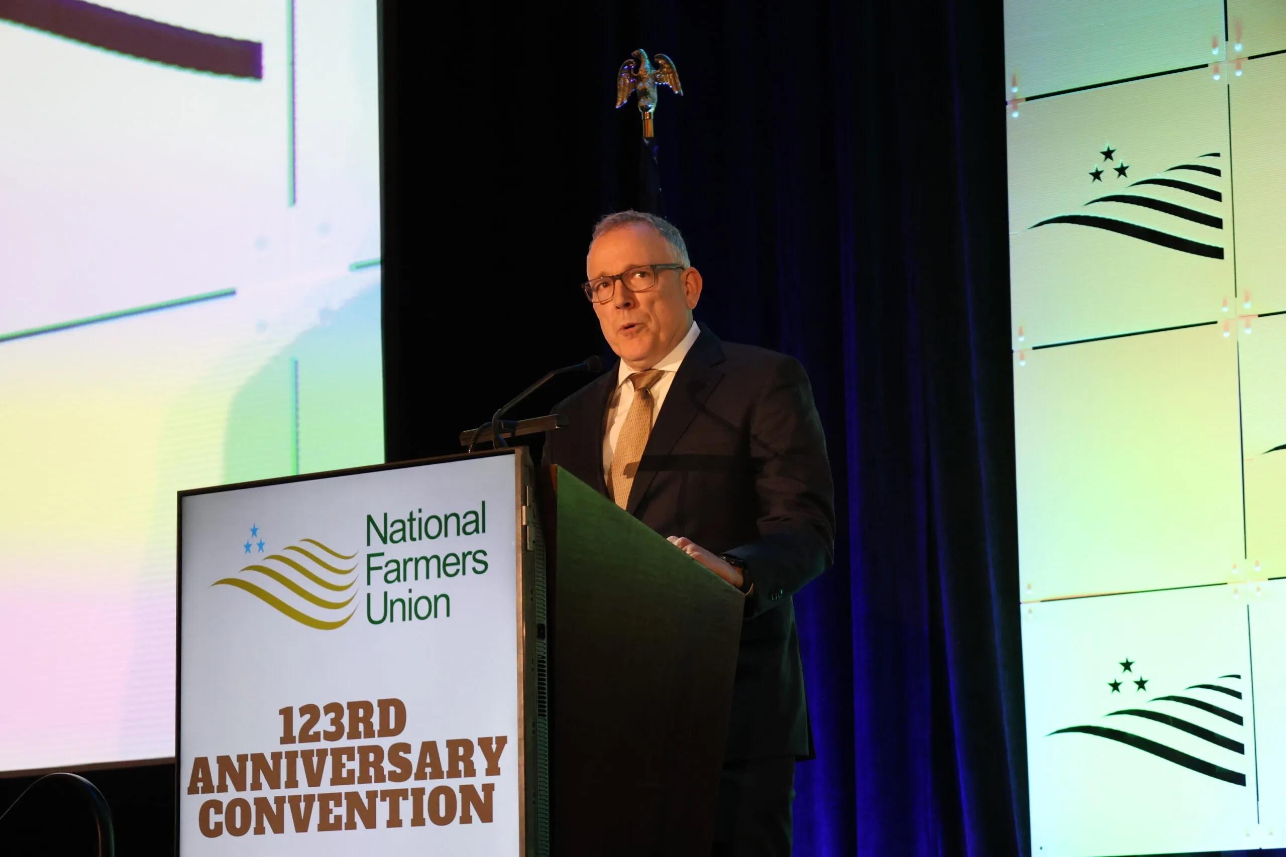 National Farmers Union President Rob Larew