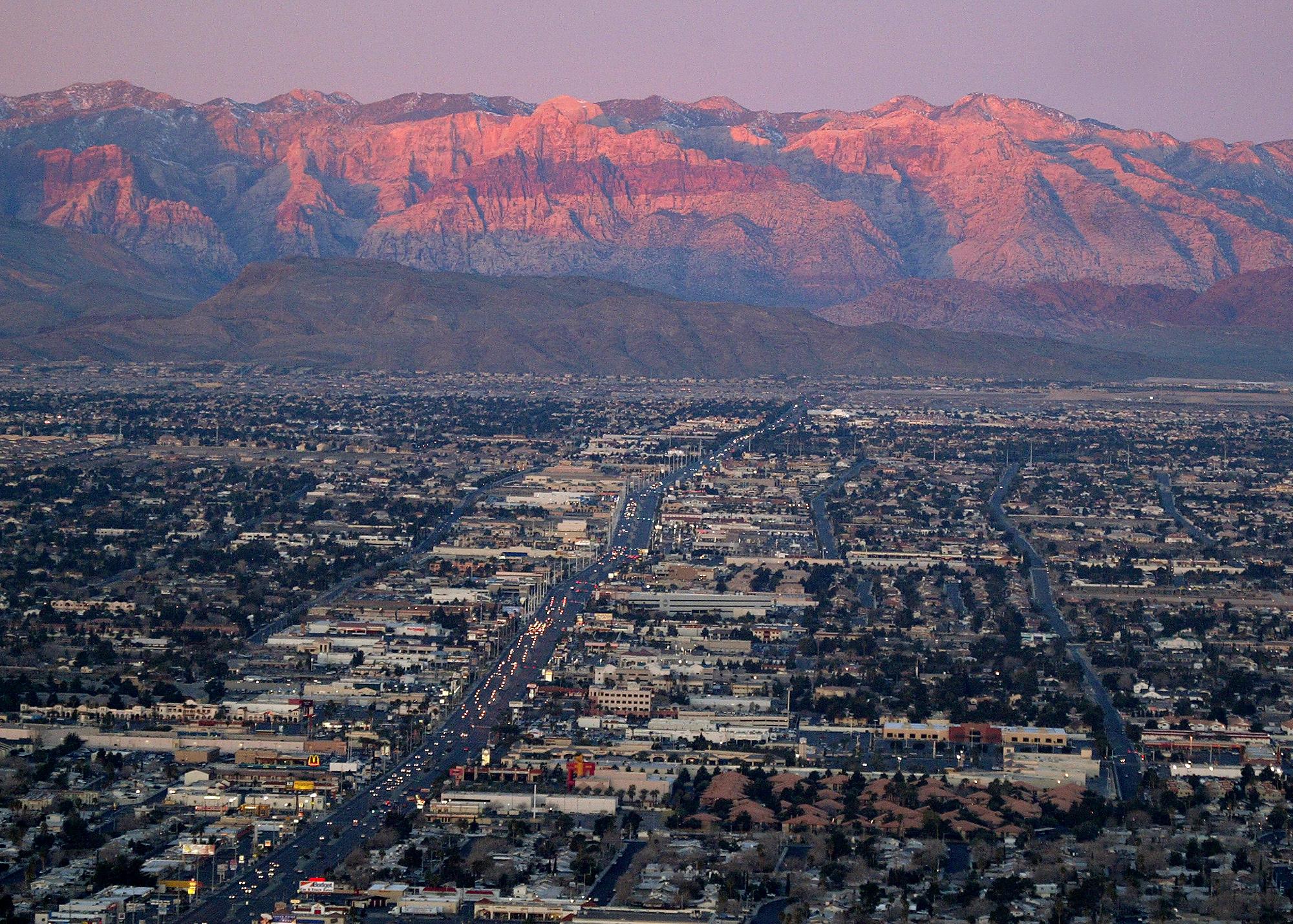 The suburbs of Las Vegas and the Spring Mountains (AP Photo/Joe Cavaretta, File)