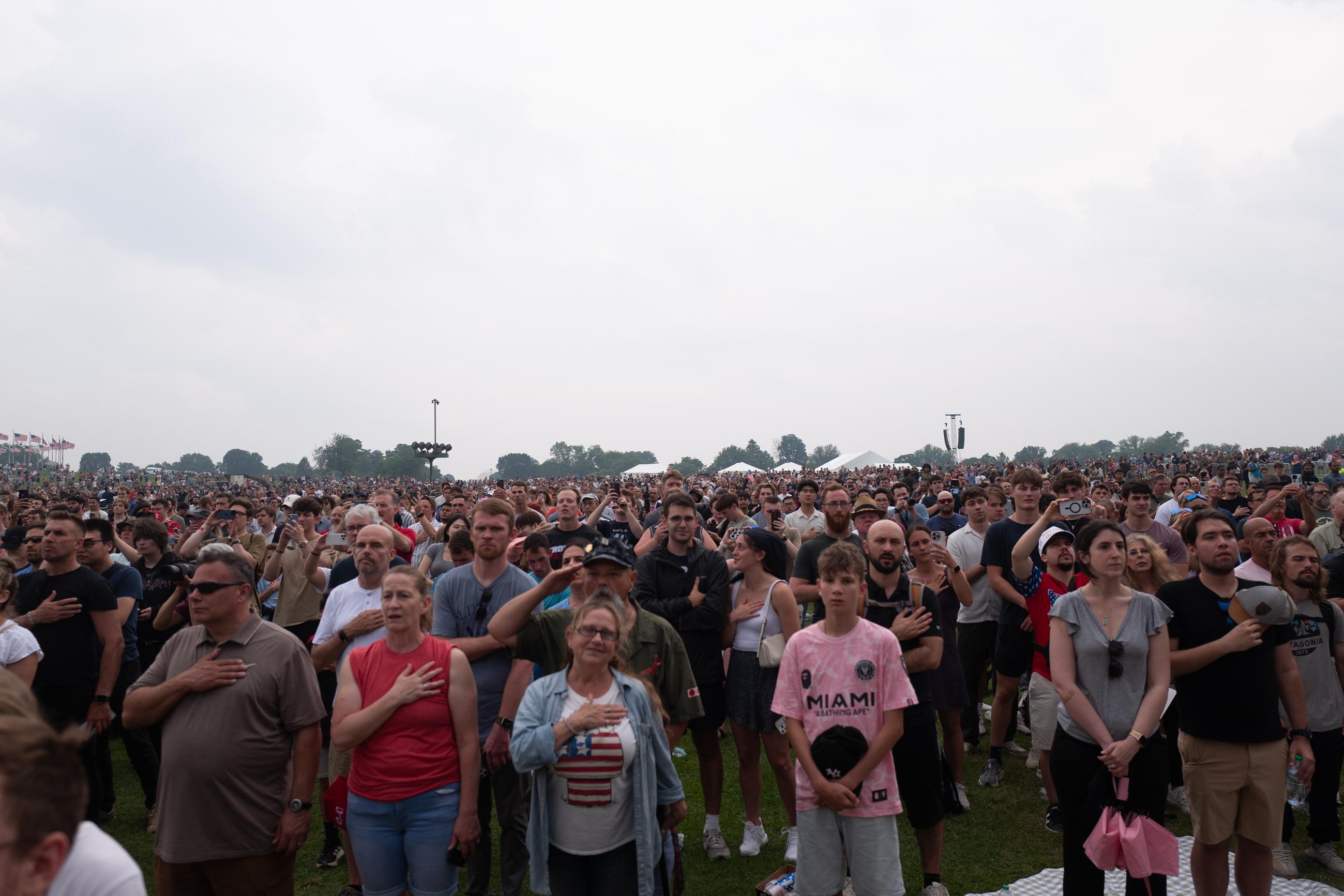 Thousands descended on the National Mall for the Army's 250th Birthday parade. June 15, 2025.