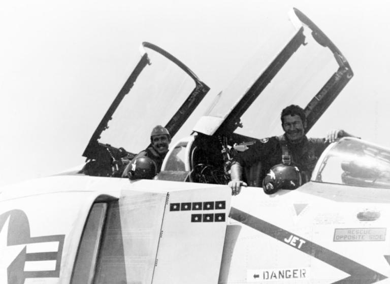 Cunningham and William Driscoll aboard their F-4 Phantom
