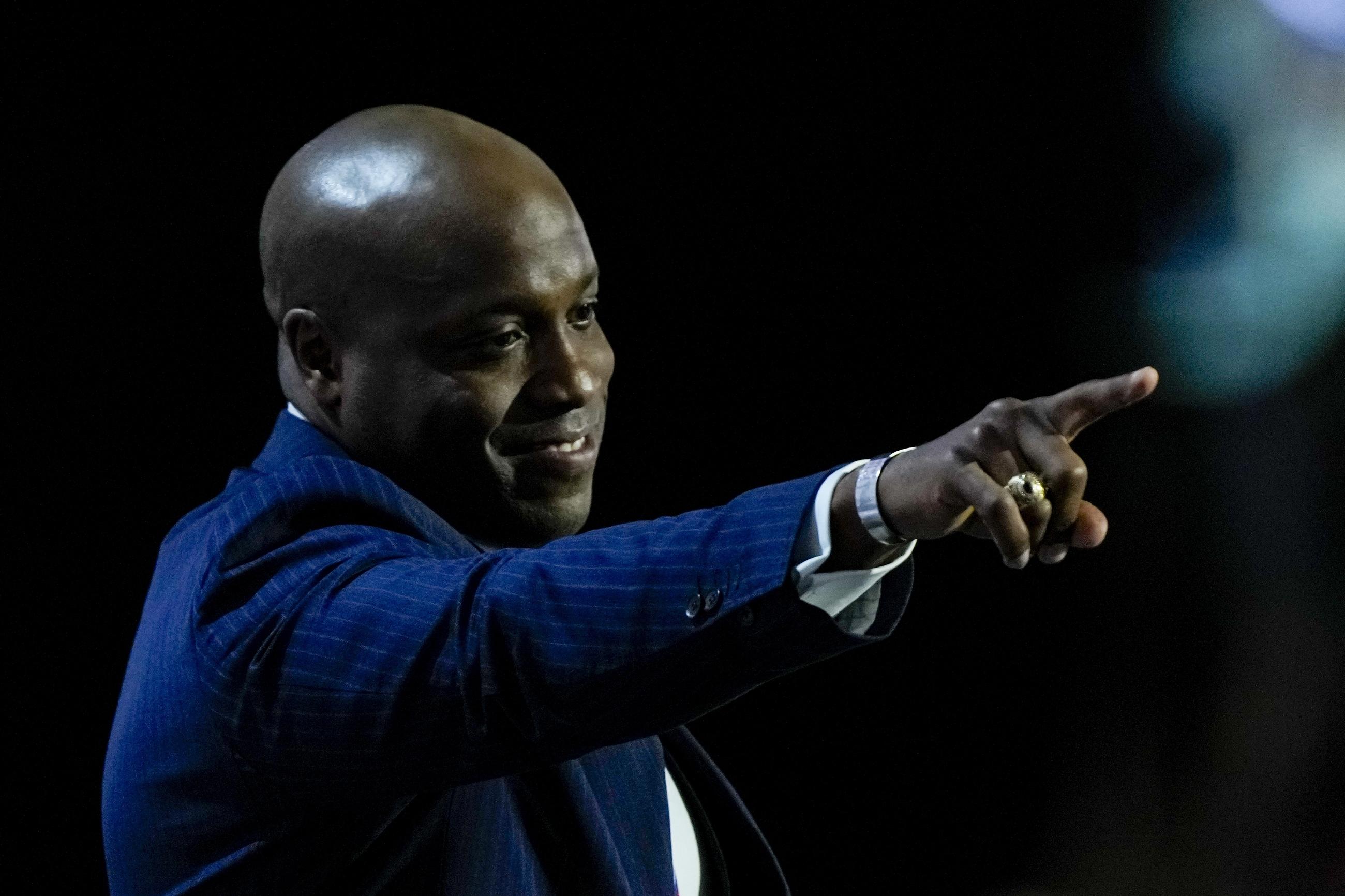 Rep. Wesley Hunt, R-TX., speaks during the Republican National Convention Monday, July 15, 2024, in Milwaukee. (AP Photo/Matt Rourke)
