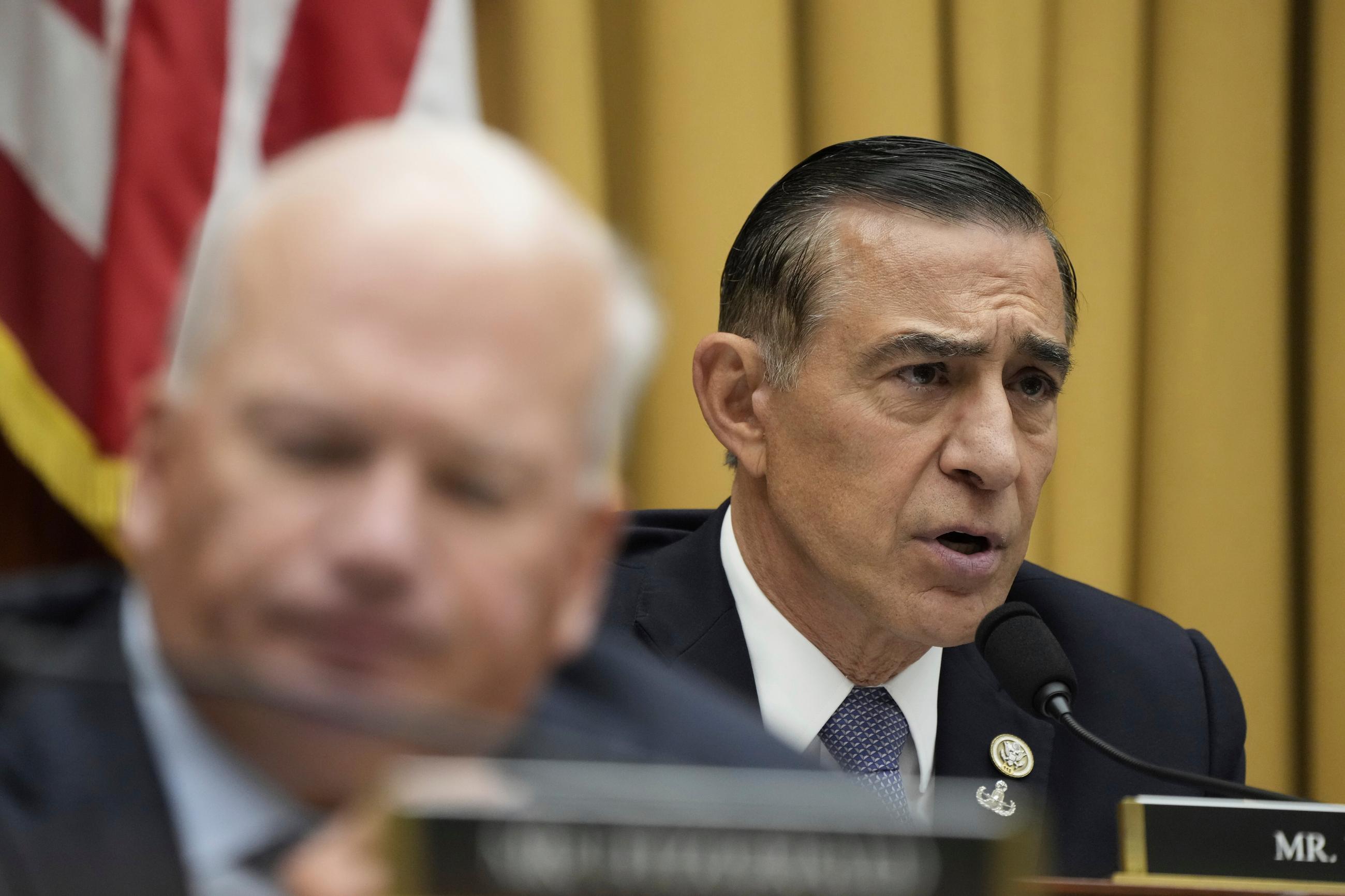 FILE - Rep. Darrell Issa, R-Calif., speaks during a House Judiciary Committee hearing, Sept. 20, 2023, on Capitol Hill in Washington. (AP Photo/Jacquelyn Martin, File)