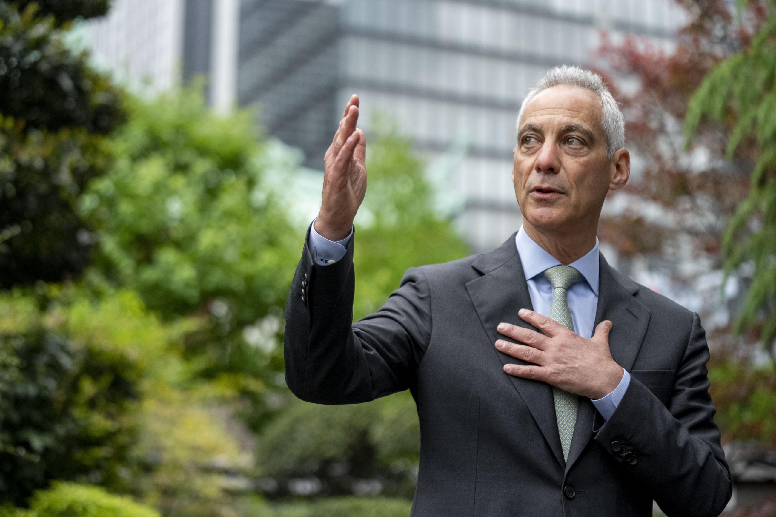 Rahm Emanuel (AP Photo/Andrew Harnik, Pool)