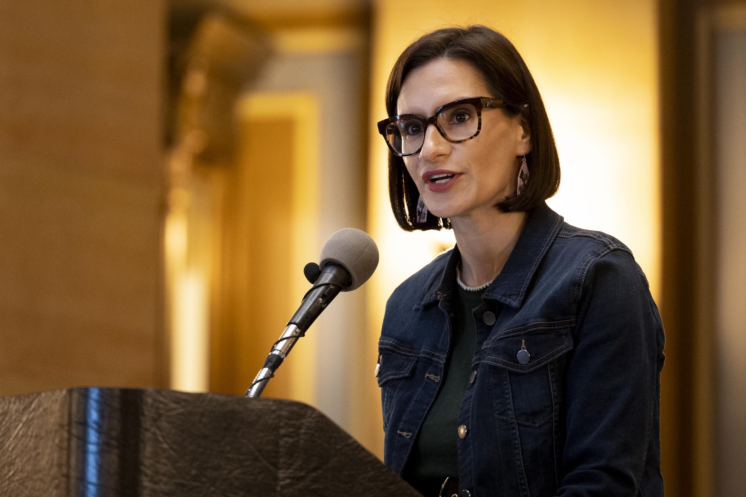 Minnesota Lt. Gov. Peggy Flanagan (AP Photo/Ellen Schmidt)