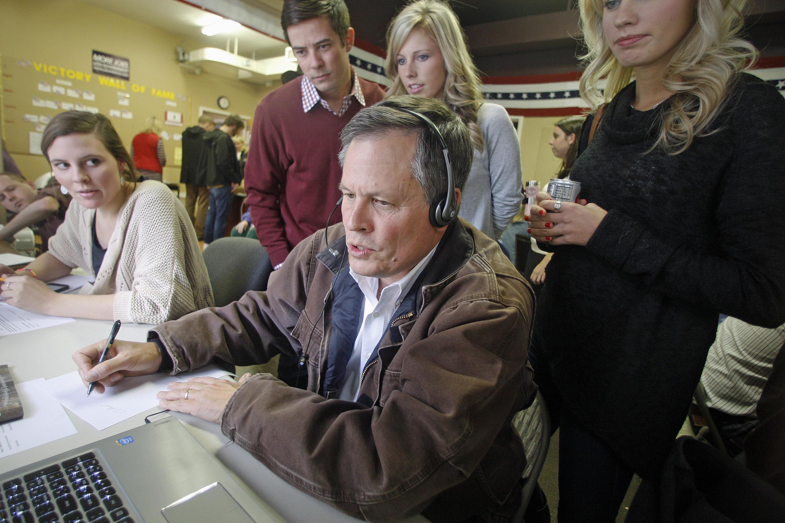 Then-Rep. Steve Daines of Montana in 2014 (AP Photos/Michael Albans.)
