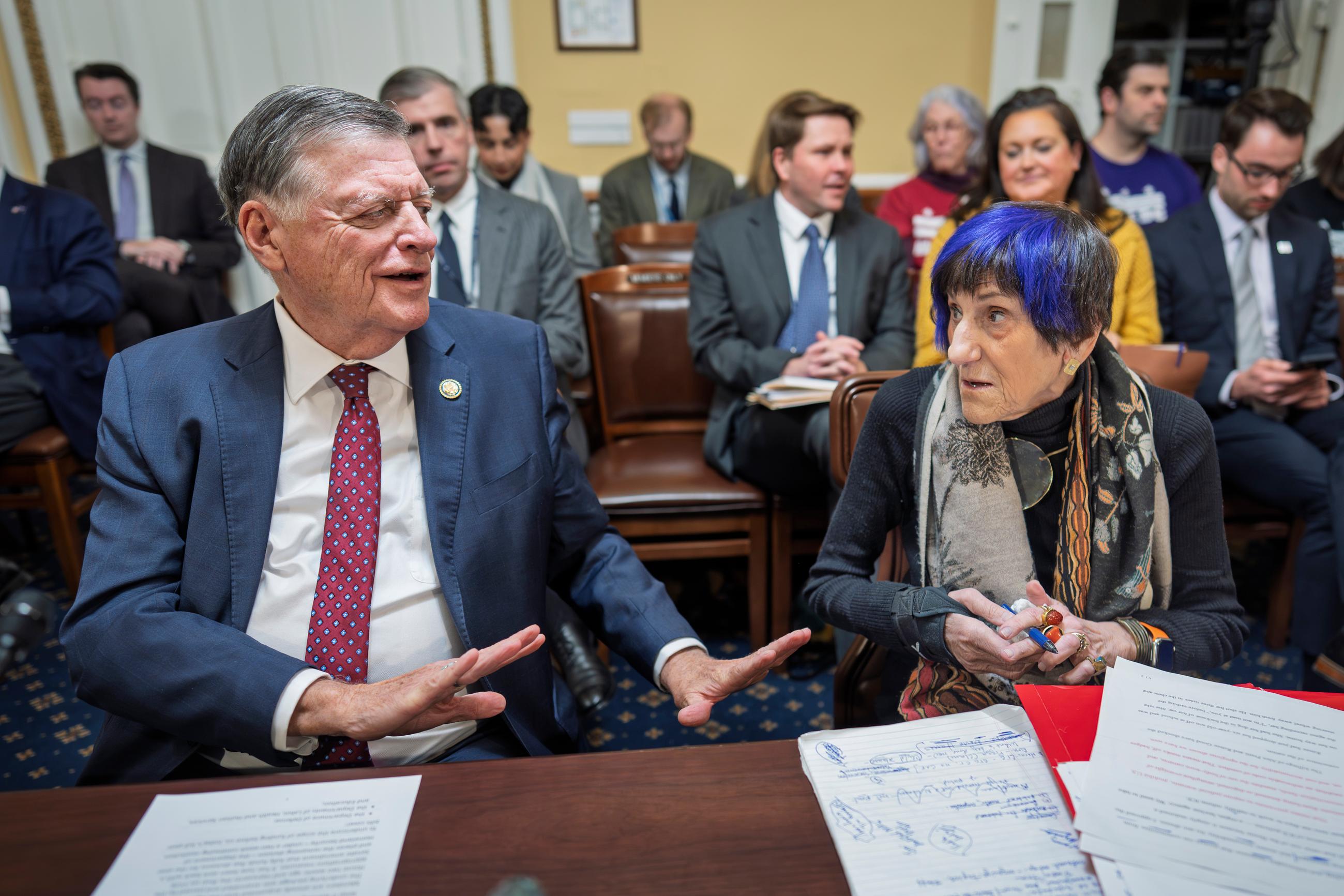 House Appropriations Committee Chair Tom Cole and ranking member Rosa DeLauro (AP Photo/J. Scott Applewhite)