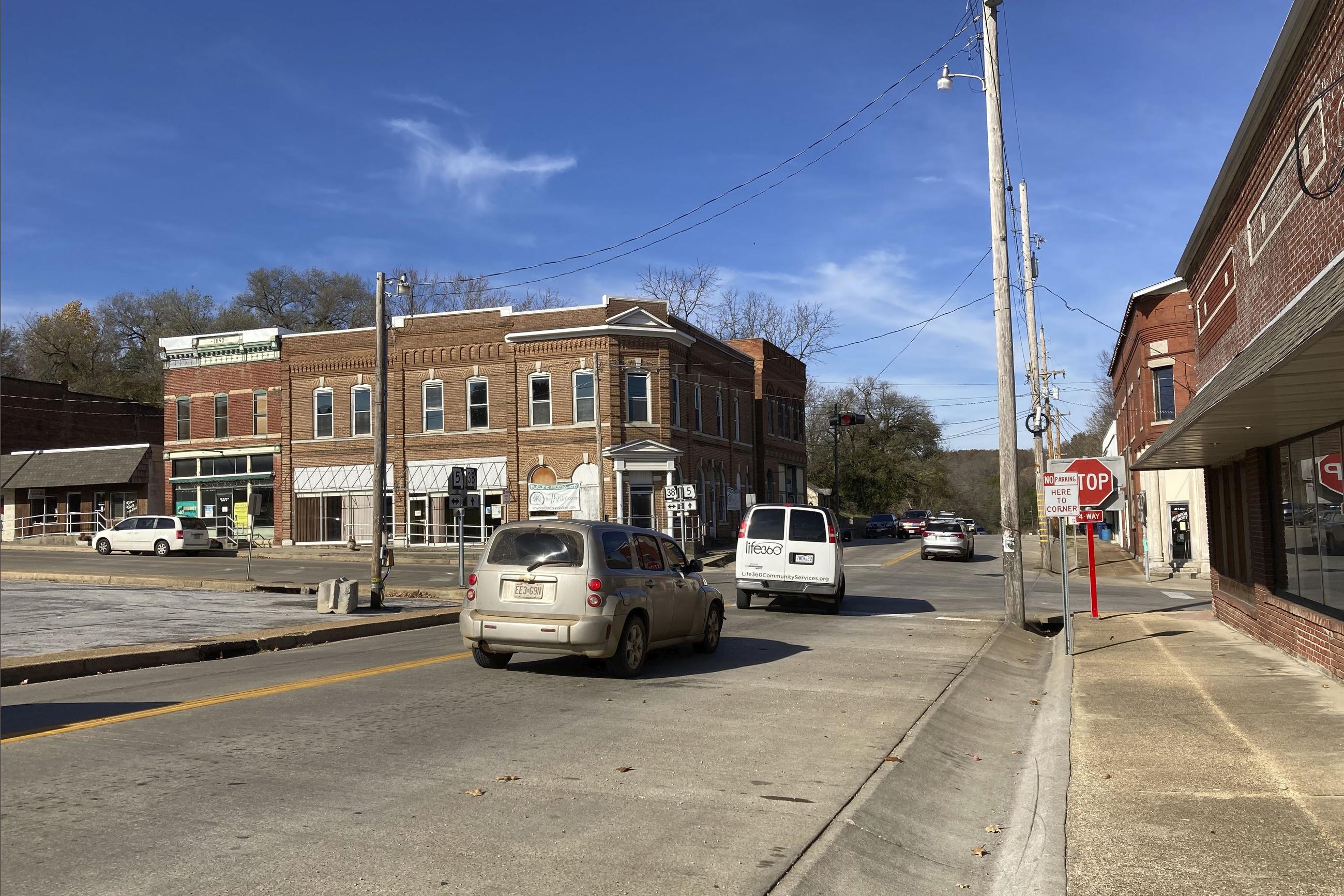 Downtown Hartville, Mo., seen in 2021 (AP Photo/Summer Ballentine)