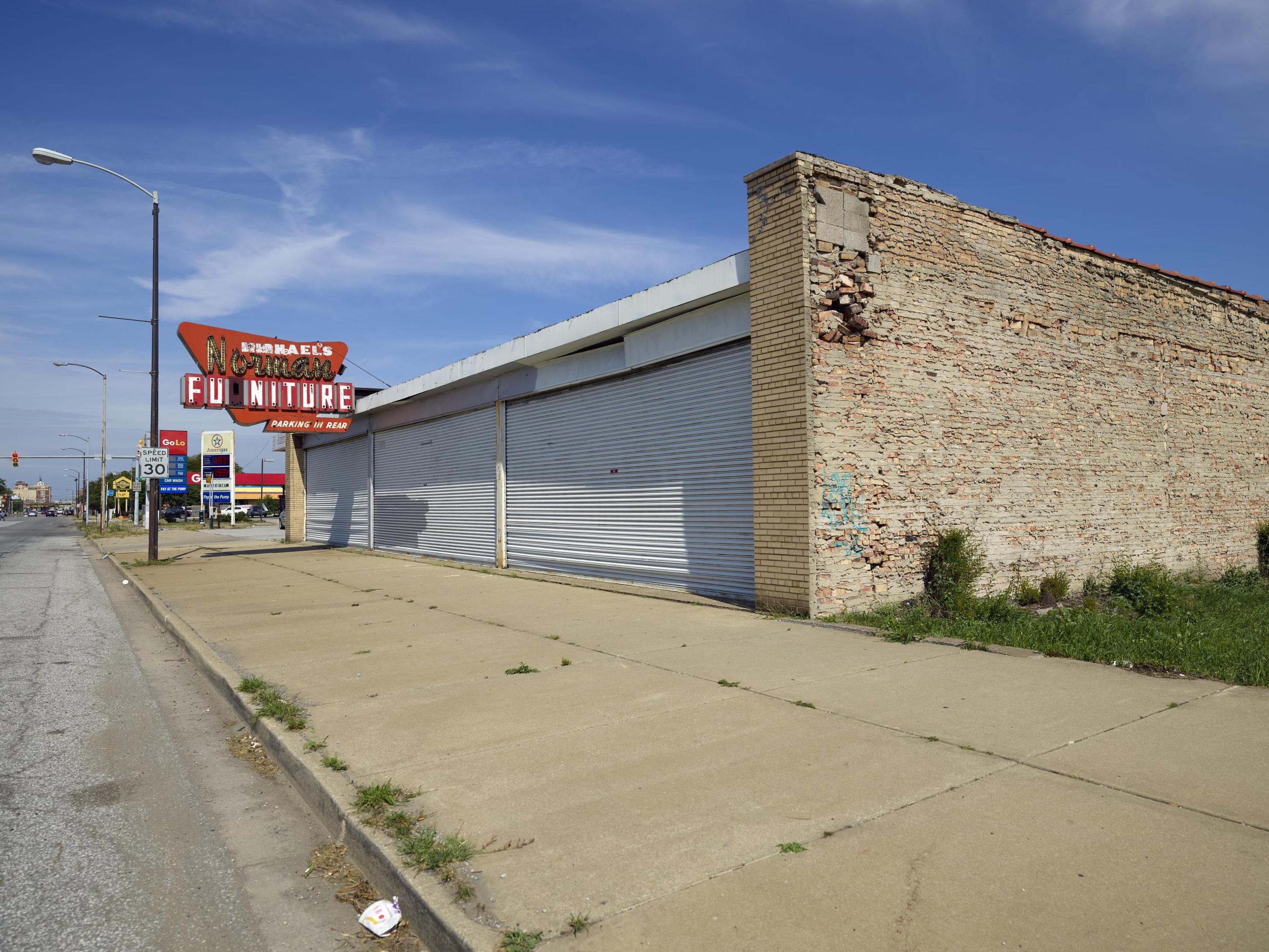 Abandoned furniture store in Gary in 2016