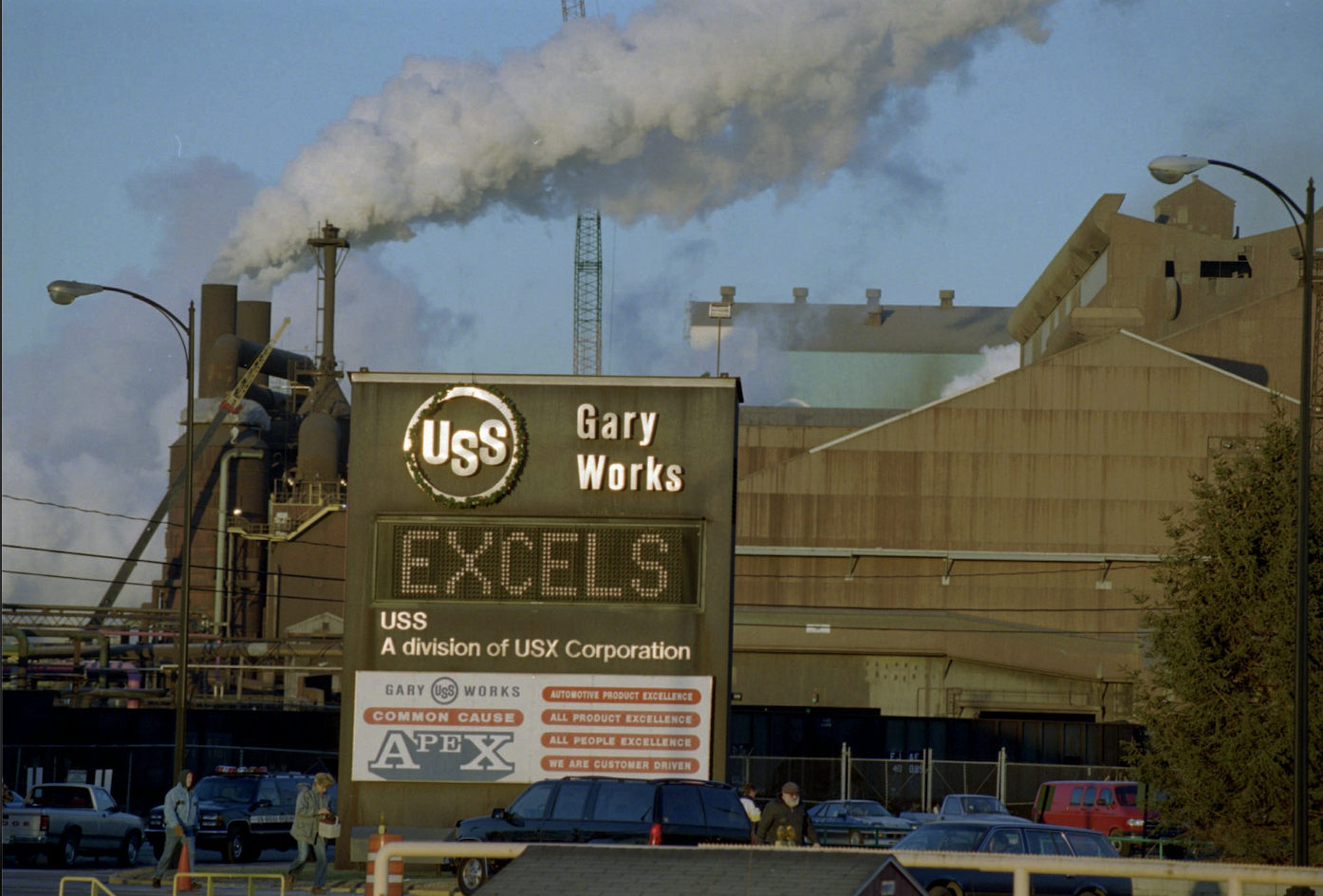 The U.S. Steel Gary Works in 1995
