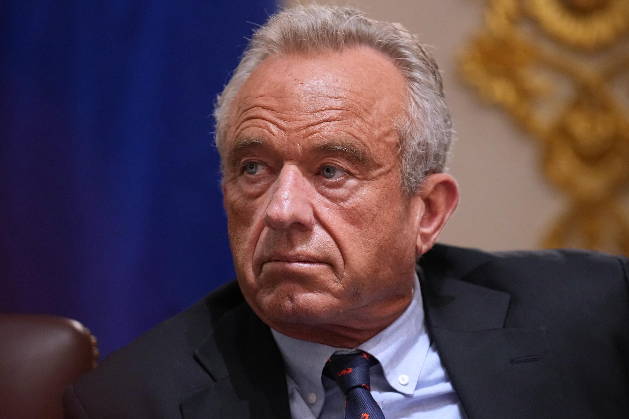 Secretary of Health and Human Services Robert F. Kennedy Jr., listens during a Cabinet meeting at the White House, Wednesday, May 27, 2026, in Washington. (AP Photo/Jacquelyn Martin)