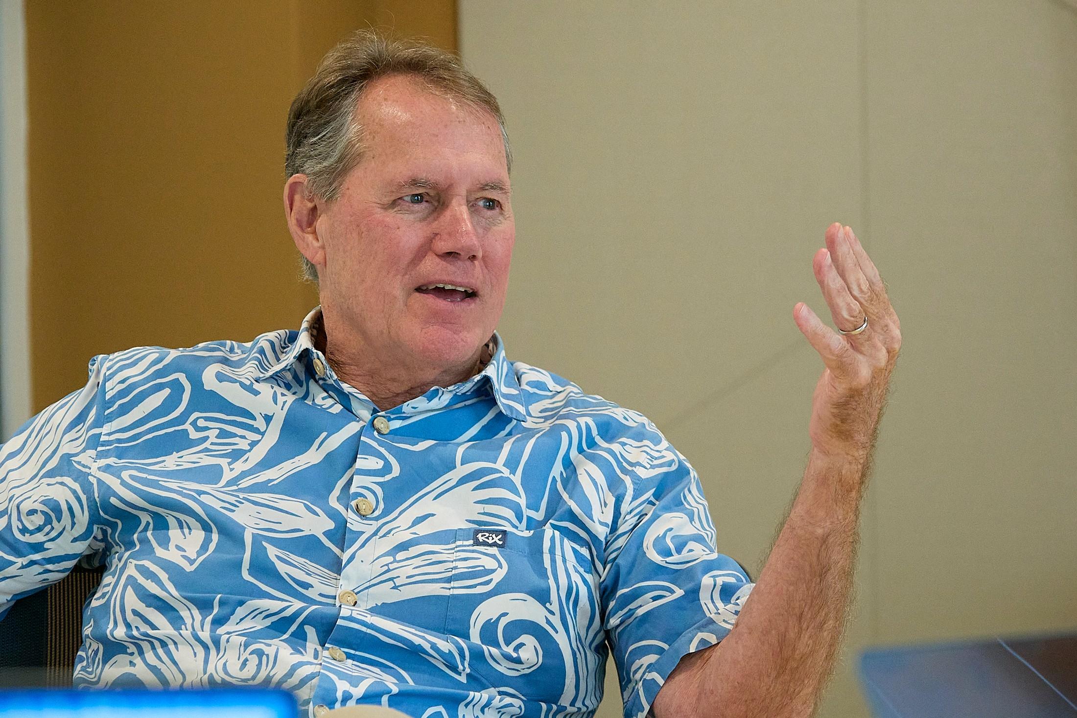Rep. Ed Case, D-Hawaii, meets with the Civil Beat Editorial Board Nov. 26, 2024 in Honolulu. (David Croxford/Honolulu Civil Beat via AP)