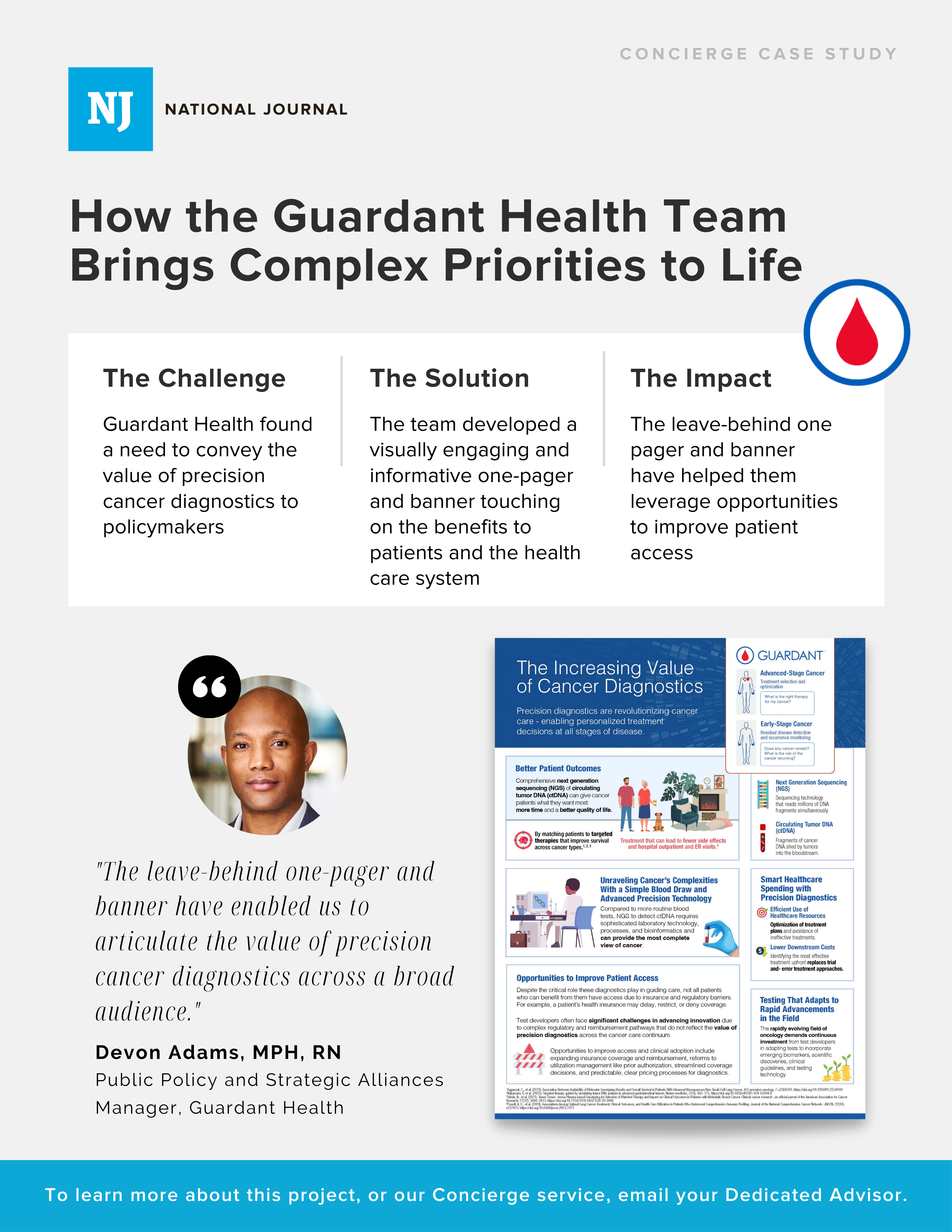 Concierge Member Spotlight: Guardant Health One-Pager